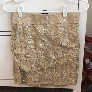 Gold Sequin Skirt